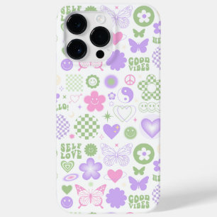 Groovy Good Vibes Y2K Vlinder Modern Meisje Case-Mate iPhone 14 Pro Max Hoesje