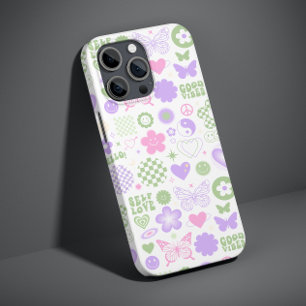 Groovy Good Vibes Y2K Vlinder Modern Meisje Case-Mate iPhone 14 Hoesje