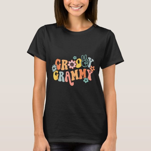 Groovy Grammy One Thankful Grammy Valentines Day M T-shirt (Voorkant)