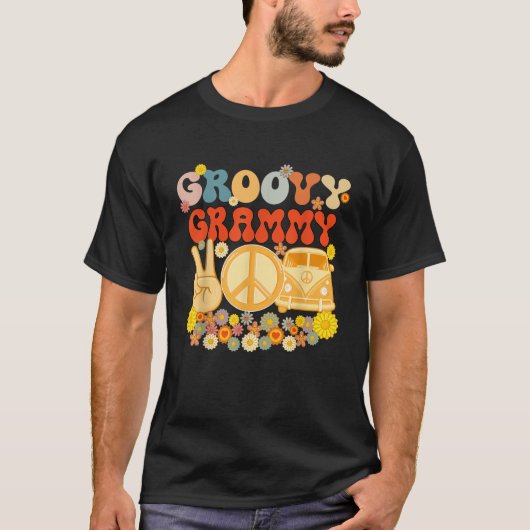 Groovy Grammy Retro Matching Family Baby shower Mo T-shirt (Voorkant)