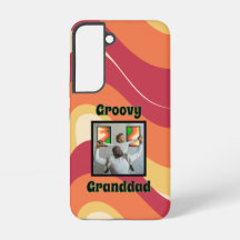 "Groovy Grandad" Warm-Toned Retro Wave Foto