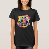 Groovy Grandma Matching Family Baby Shower Hippie T-shirt (Voorkant)