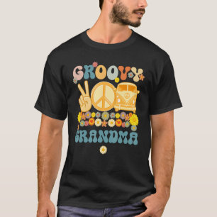Groovy Grandma Retro Matching Family Baby shower T-shirt
