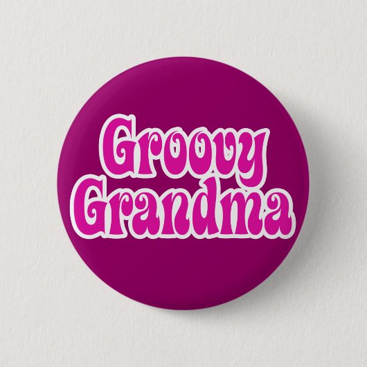 Groovy Grandma Ronde Button 5,7 Cm (Voorkant)