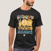 Groovy Grandpa Retro Matching Family Baby shower F T-shirt (Voorkant)