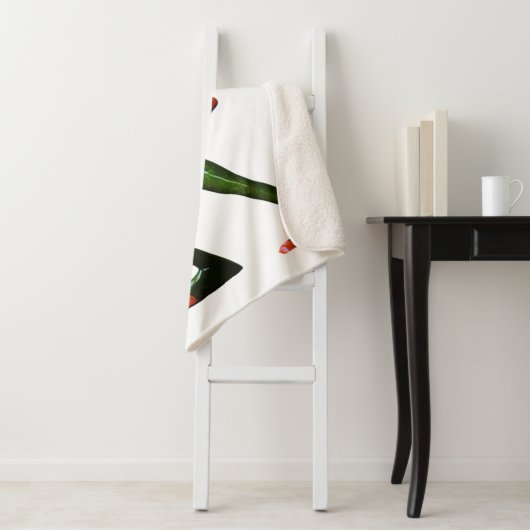 Groovy Green Frog Sherpa Deken (In situ)