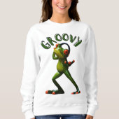 Groovy Green Frog Trui (Voorkant)