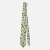 Groovy Green Frogs Hoppin Stick Frog Ribbit Stropdas (Voorkant)