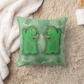 Groovy Green Monster Pals Kussen (Deken)