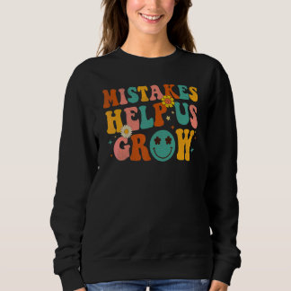 Groovy Groei Mentaliteit Positieve Retro Leraren R Trui