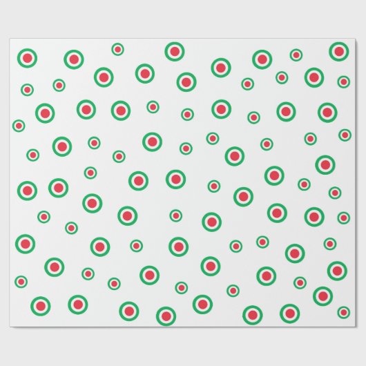 Groovy Groen Stippen inpakpapier (Vlak)