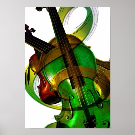 Groovy, Groen Violin Poster (Voorkant)