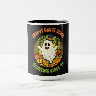 Groovy Grove Ghoul Retro Halloween Mok