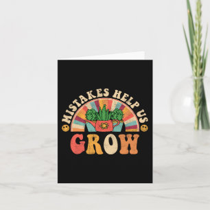 Groovy Growth Mindset Positieve Retro Teachers Ter Kaart