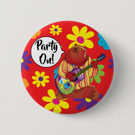 Groovy Guitar Beer Button