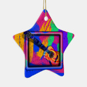 GROOVY GUITAR KERAMISCH ORNAMENT (Rechts)