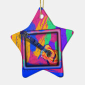 GROOVY GUITAR KERAMISCH ORNAMENT (Links)