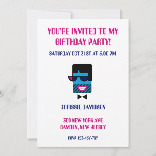 Groovy Guy Kaart (Achterkant)