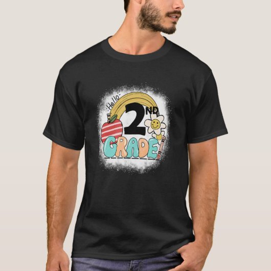 Groovy Hallo tweede klas leraar student terug T-shirt (Voorkant)