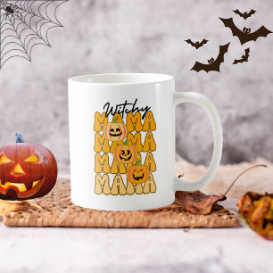 Groovy Halloween Grappige Hekserige Mama Herfst Kl Koffiemok