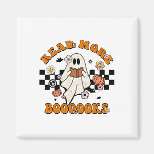 Groovy Halloween Lees meer boeken lezen klusje B Magneet