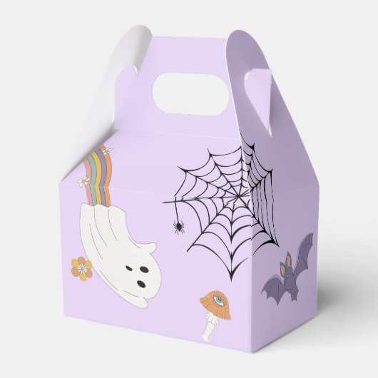 Groovy Halloween Leuk Spook Verjaardagsfeest Bedankdoosjes (Achterkant)