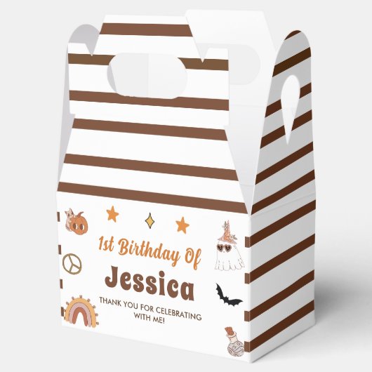 Groovy Halloween Leuk Spook Verjaardagsfeest Bedankdoosjes (Geopend)