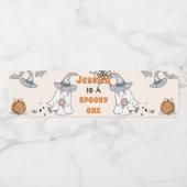 Groovy Halloween Leuk Spooky Verjaardagsfeestje Waterfles Etiket (Enkel label)