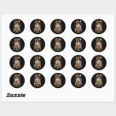 Groovy Halloween Leven is Eng Zonder Jezus Chris Ronde Sticker (Vel)