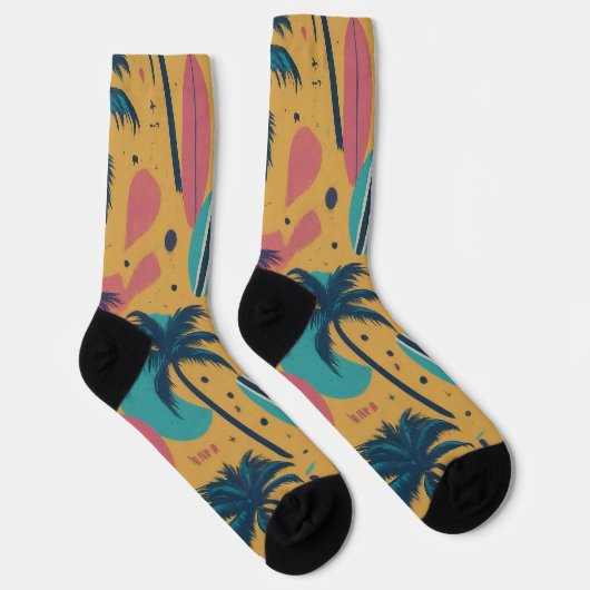 Groovy handpalmen & surfplanken sokken (Rechts)