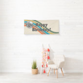 Groovy Happy Birthday Banner (Insitu)