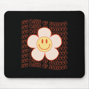 Groovy Happy Face 100 dagen van de school Schattig Muismat