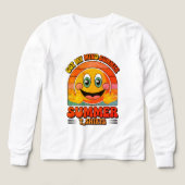 Groovy Happy Face T-shirt – Summer Vibes & Sunshin (Voorkant)