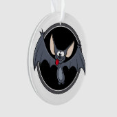 Groovy Happy Halloween Bat Ornament (voorkant)
