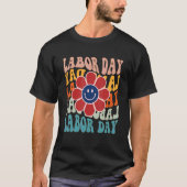 Groovy Happy Labour Day American Labour Day Smile T-shirt (Voorkant)