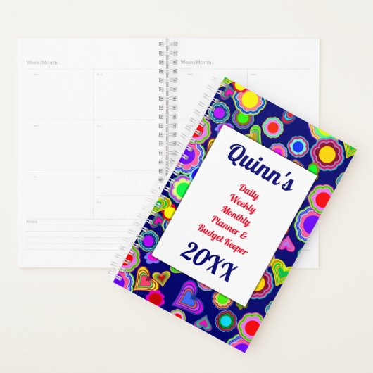 Groovy Harten en Bloemen Planner (Display)