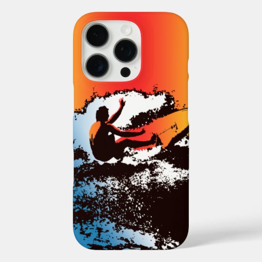 Groovy Hawaiian Surfer 1960 Retro Graphic Red Case-Mate iPhone Case (Achterkant)