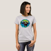 Groovy Hawaiian Surfer 1960's Retro Graphic T-shir T-shirt (Voorkant volledig)
