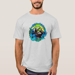 Groovy Hawaiian Surfer 1960's Retro Graphic T-shir T-shirt