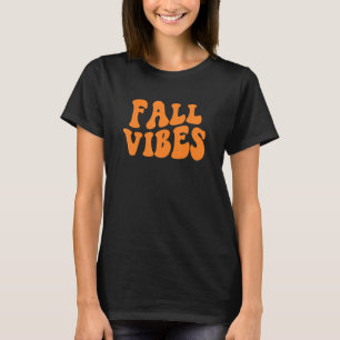 Groovy Herfst Trillingen Retro Gelukkige Herfst Y' T-shirt