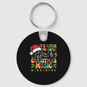 Groovy Het is nooit te vroeg voor kerstmuziek Sleutelhanger (Voorkant)