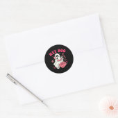 Groovy Hey Boo Leuke Ghost Grappig Halloween Manne Ronde Sticker (Envelop)