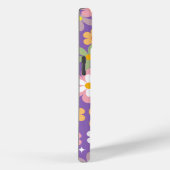 Groovy Hippie Daisy Pattern Paarse Case-Mate iPhone Case (Achterkant / Rechts)