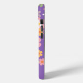 Groovy Hippie Daisy Pattern w / naam Paarse Case-Mate iPhone Case (Achterkant / Links)