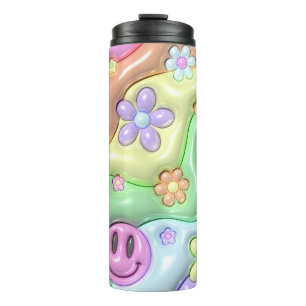 Groovy Hippie Flower Power Thermal Tumbler Thermosbeker