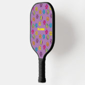 Groovy Hippie Peace and Flower Shower Pickleball Paddle (Links)