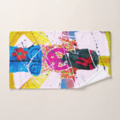 Groovy Hippie Peace Sign Bad Handdoek (Handdoek)