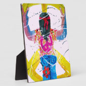 Groovy Hippie Peace Sign Fotoplaat (Zijkant)