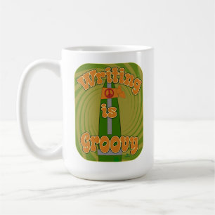 Groovy Hippie Pen Grappige Schrijfstijl Koffiemok