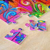 groovy hippie puzzel (Zijkant)